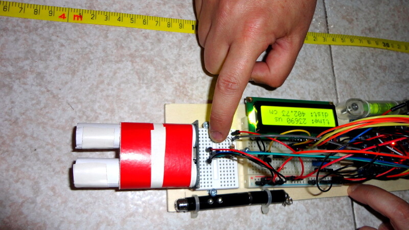Ultrasonic distance meter with LCD display on Arduino UNO – Techrm