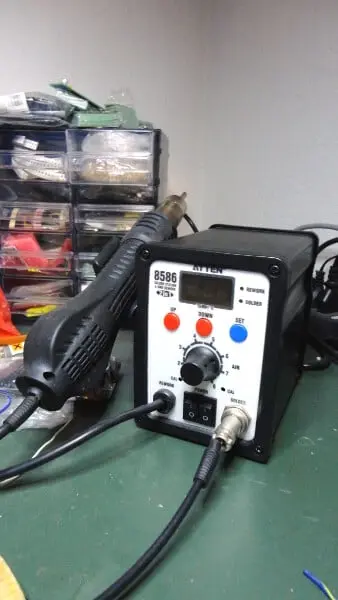 Our soldering station Our soldering station