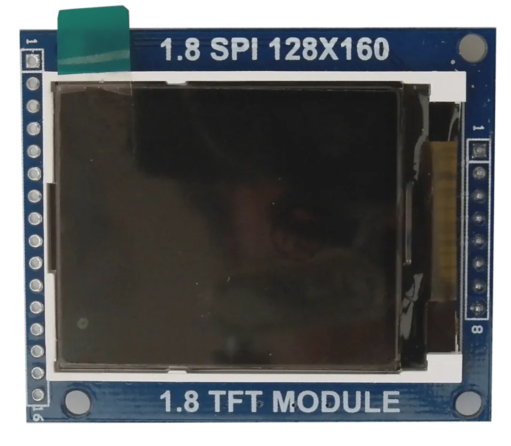 The 1.8" TFT display The 1.8" TFT display