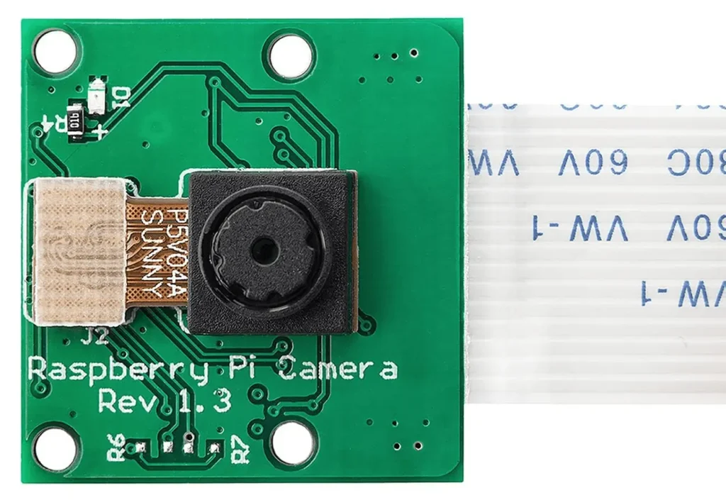 Particolare della telecamera utilizzata nel sistema di videosorveglianza con Raspberry Pi Particolare della telecamera utilizzata nel sistema di videosorveglianza con Raspberry Pi